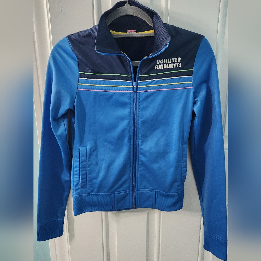 Hollister sunburst vintage junior jacket 70s 80s sz XS/S Striped Stranger Things